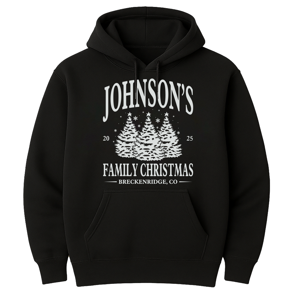 Personalized Family Christmas Hoodie, Matching Family Christmas Shirt, Custom Name Christmas Hoodie