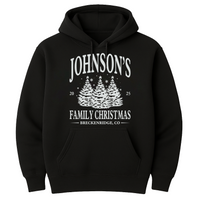 Personalized Family Christmas Hoodie, Matching Family Christmas Shirt, Custom Name Christmas Hoodie