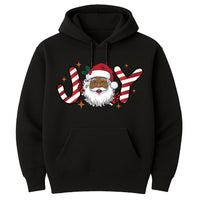 Black Santa Christmas Hoodie, Retro Black Santa Christmas Shirt, Joy Holiday Hoodie