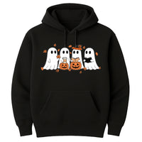 Fall Ghost Hoodie, Floral Ghost Tee, Halloween Ghost Hoodie