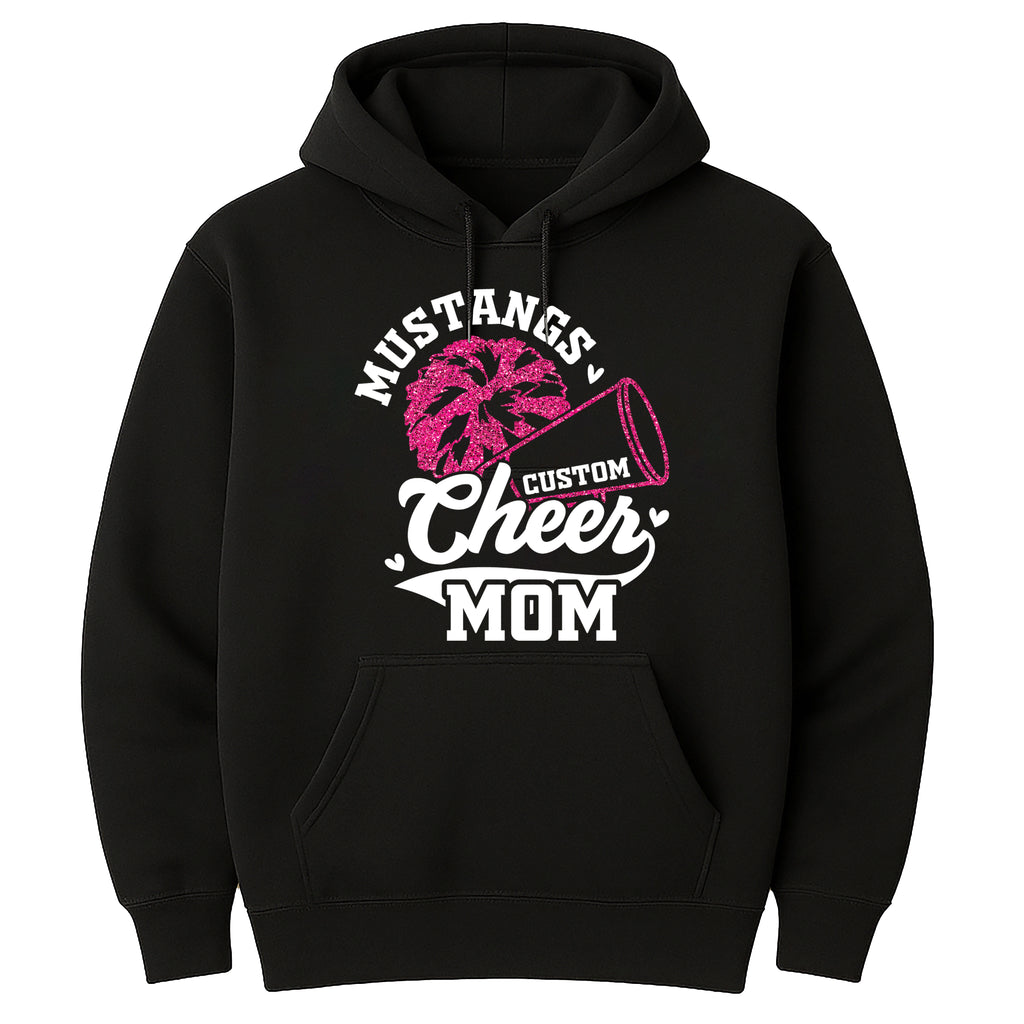 Cheer Mom Hoodie, Custom Cheer Shirt, Unisex Custom Name Hoodie