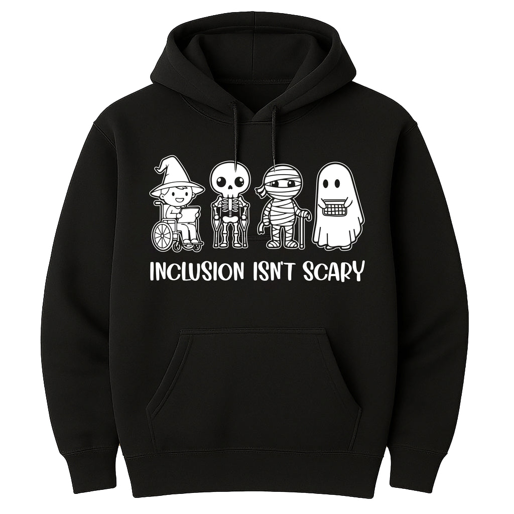 Inclusion Isn’t Scary Halloween Hoodie, SLP Halloween Shirt, Special Ed Teacher Hoodie
