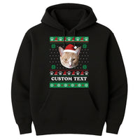 Personalized Photo Ugly Christmas Hoodie, Custom Face Shirt, Funny Ugly Christmas Hoodie