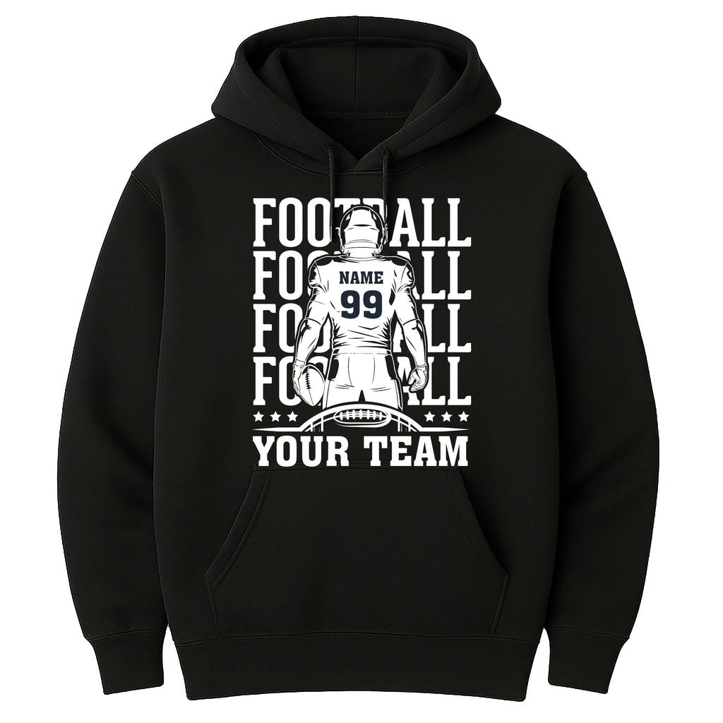 Football Team Hoodie, Custom Player Shirt, Football Mascot Hoodie