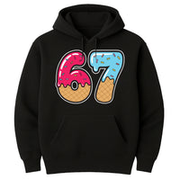 67 Drip Ice Cream Hoodie, 67 Birthday Shirt, Funny Meme Hoodie