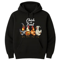 Chick Or Treat Hoodie, Halloween Chicken Tee, Funny Fall Hoodie
