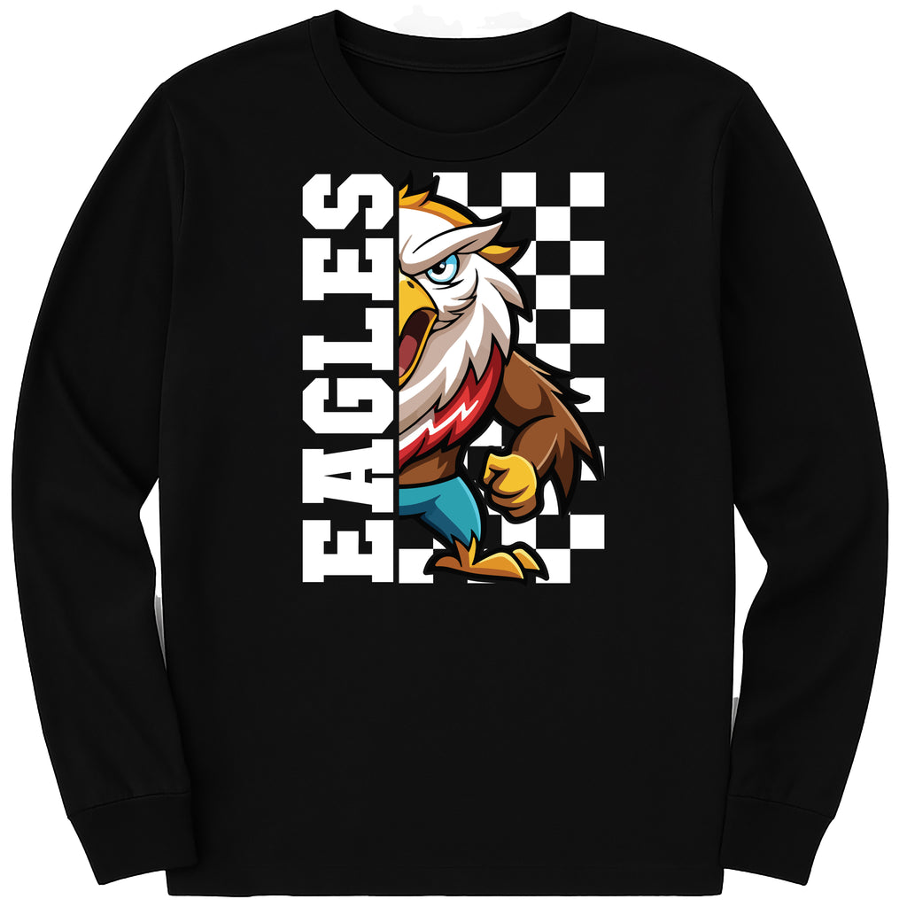 Custom School Spirit Long Sleeve Shirt, Personalized Mascot Shirt, School Spirit Wear Tee