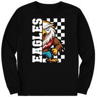 Custom School Spirit Long Sleeve Shirt, Personalized Mascot Shirt, School Spirit Wear Tee