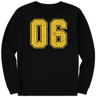 Custom Number Long Sleeve Shirt, Game Day Number Shirt, Custom Football Tee