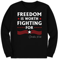 Justice for Charlie Long Sleeve Shirt, A True Patriot Charlie Kirk Shirt, Charlie Kirk Is My Hero Tee