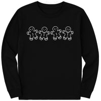 Christmas Gingerbread Cookies Long Sleeve Shirt, Festive Holiday Outfit Shirt, Women’s Xmas Tee