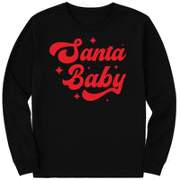 Santa Baby Long Sleeve Shirt, Santa Christmas Shirt, Preppy Christmas Tee