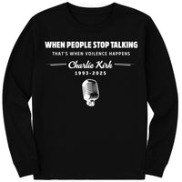 Justice for Charlie Long Sleeve Shirt, A True Patriot Charlie Kirk Shirt, Charlie Kirk Is My Hero Tee