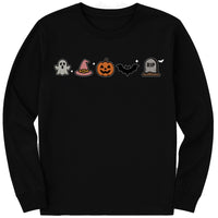 Cute Halloween Long Sleeve Shirt, Minimalist Halloween Shirt, Spooky Season Tee
