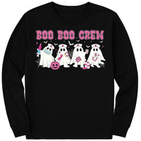 Boo Boo Crew Nurse Long Sleeve Shirt, Halloween Nurse Stethoscope Shirt, Spooky Season Tee