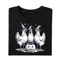 Chicken Witches Funny Halloween Shirt, Vintage Chicken Witch Tee