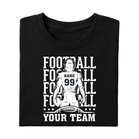 Football Team Shirt, Custom Player Shirt, Football Mascot Tee