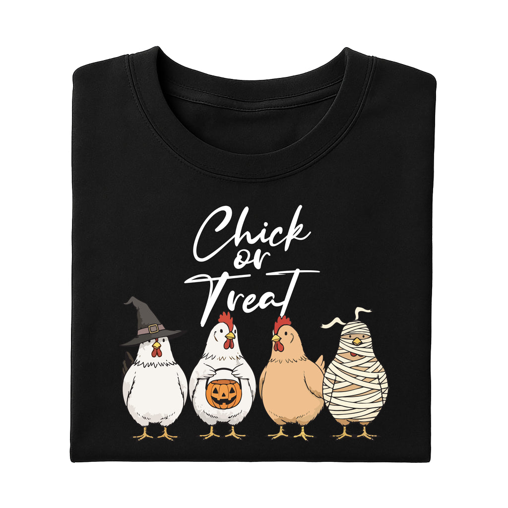 Chick Or Treat Shirt, Halloween Chicken Tee, Funny Fall Shirt
