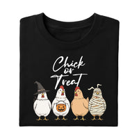 Chick Or Treat Shirt, Halloween Chicken Tee, Funny Fall Shirt