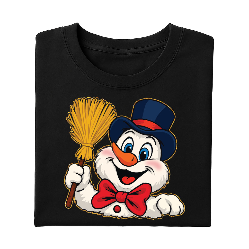 Snowman Shirt, Trendy Christmas Design Shirt, Preppy Girly Holiday Tee