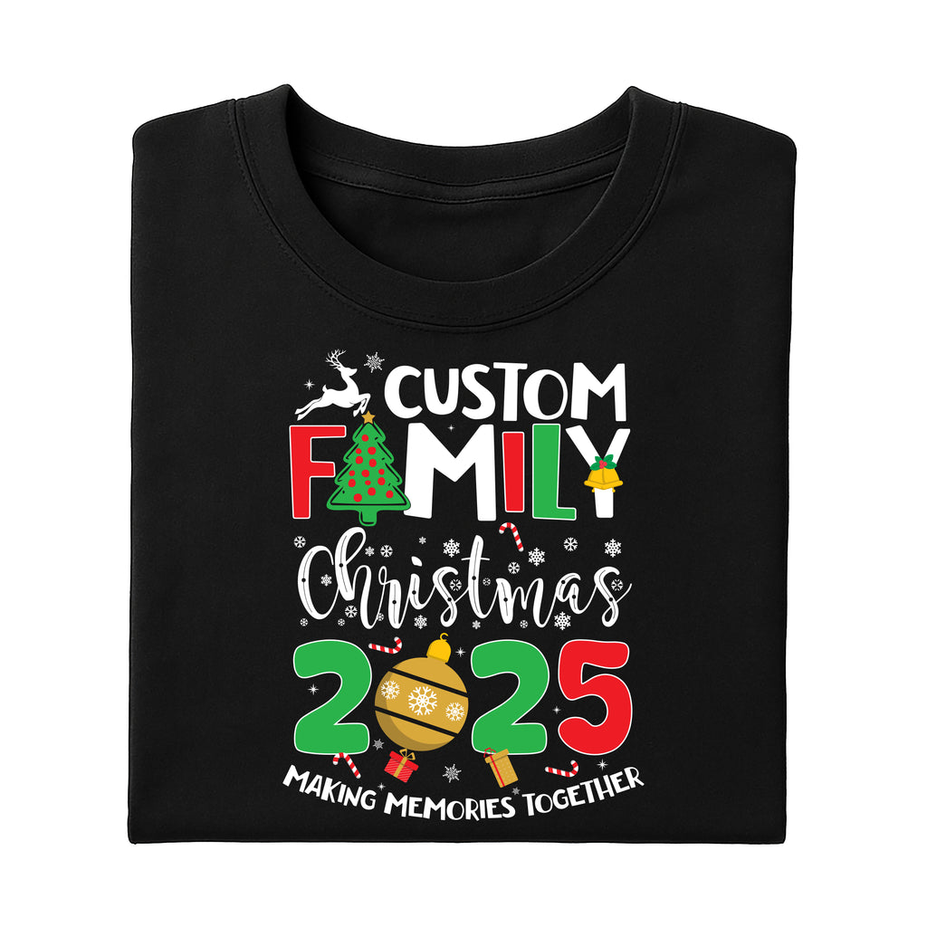 Customized Family Christmas 2025 Shirt, Making Memories Together Shirt, Christmas Family Tee