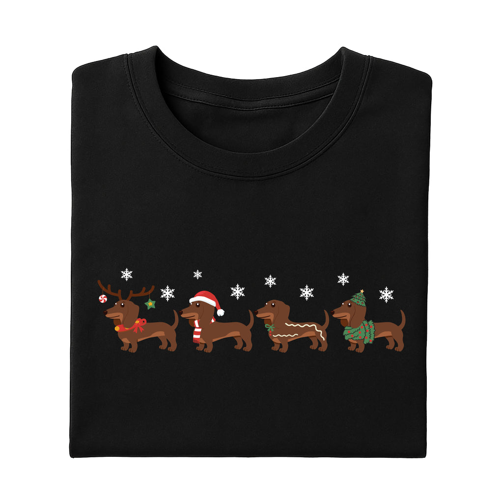 Dachshund Christmas Shirt, Wiener Dog Holiday Shirt, Cute Christmas Dog Tee