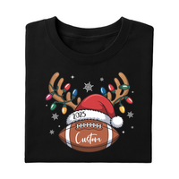 Custom Christmas Football Shirt, Christmas Custom Shirt, Winter Sports Team Tee