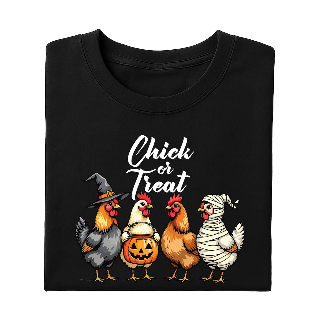 Chick Or Treat Shirt, Halloween Chicken Tee, Funny Fall Shirt