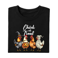 Chick Or Treat Shirt, Halloween Chicken Tee, Funny Fall Shirt
