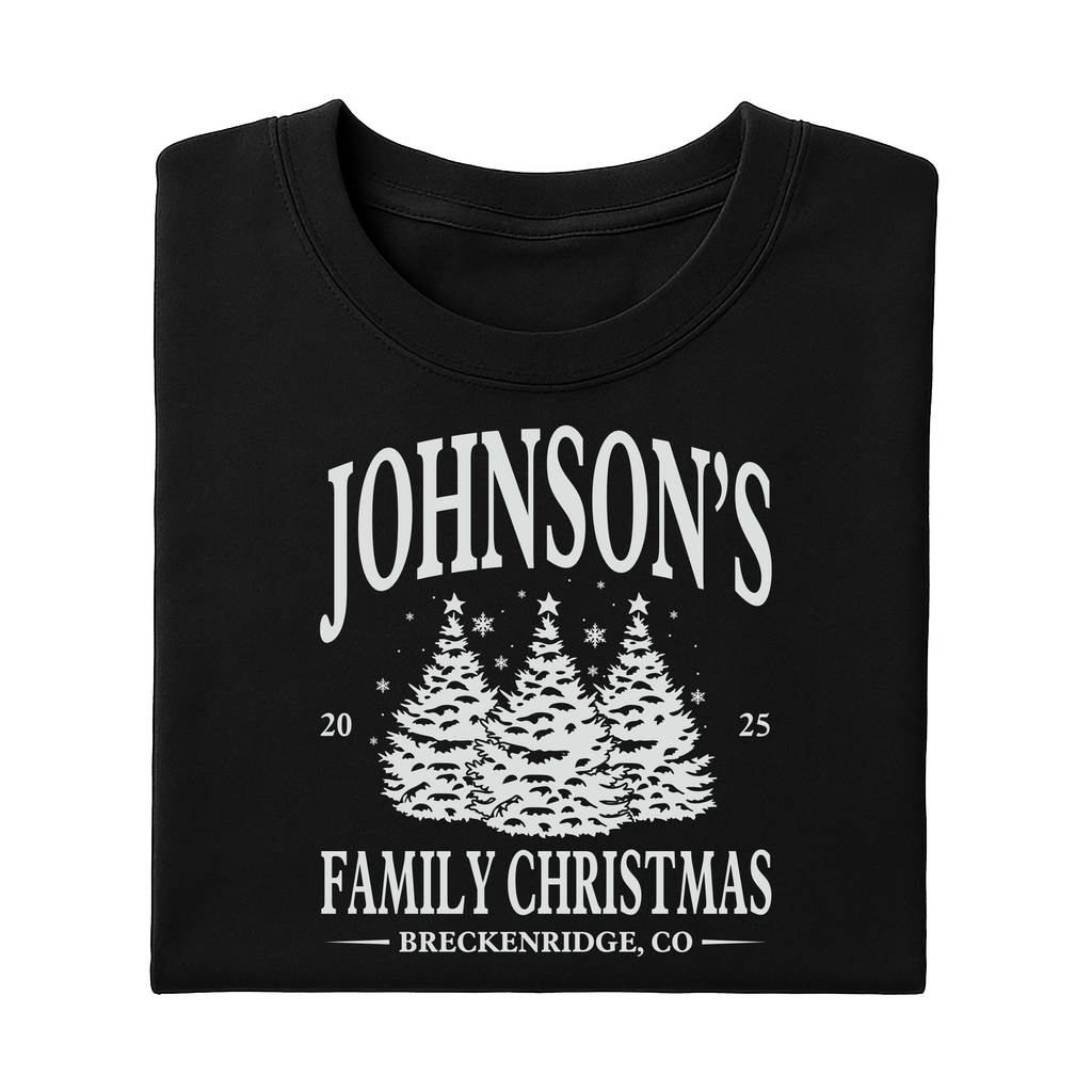 Personalized Family Christmas Shirt, Matching Family Christmas Shirt, Custom Name Christmas Tee