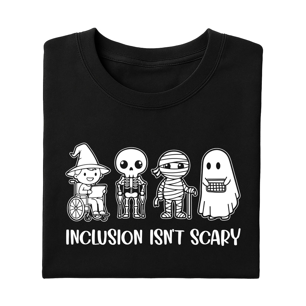 Inclusion Isn’t Scary Halloween Shirt, SLP Halloween Shirt, Special Ed Teacher Tee