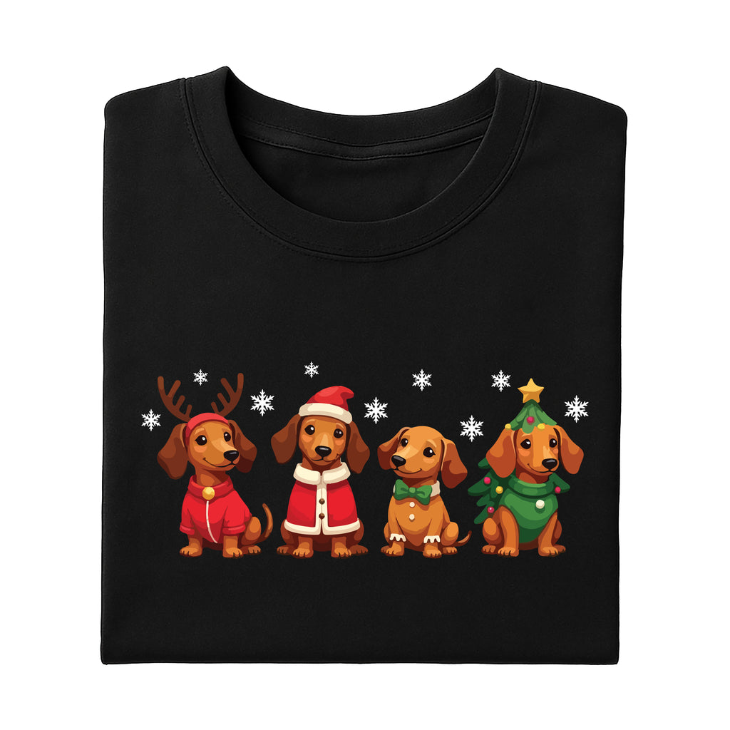 Dachshund Christmas Shirt, Wiener Dog Holiday Shirt, Cute Christmas Dog Tee