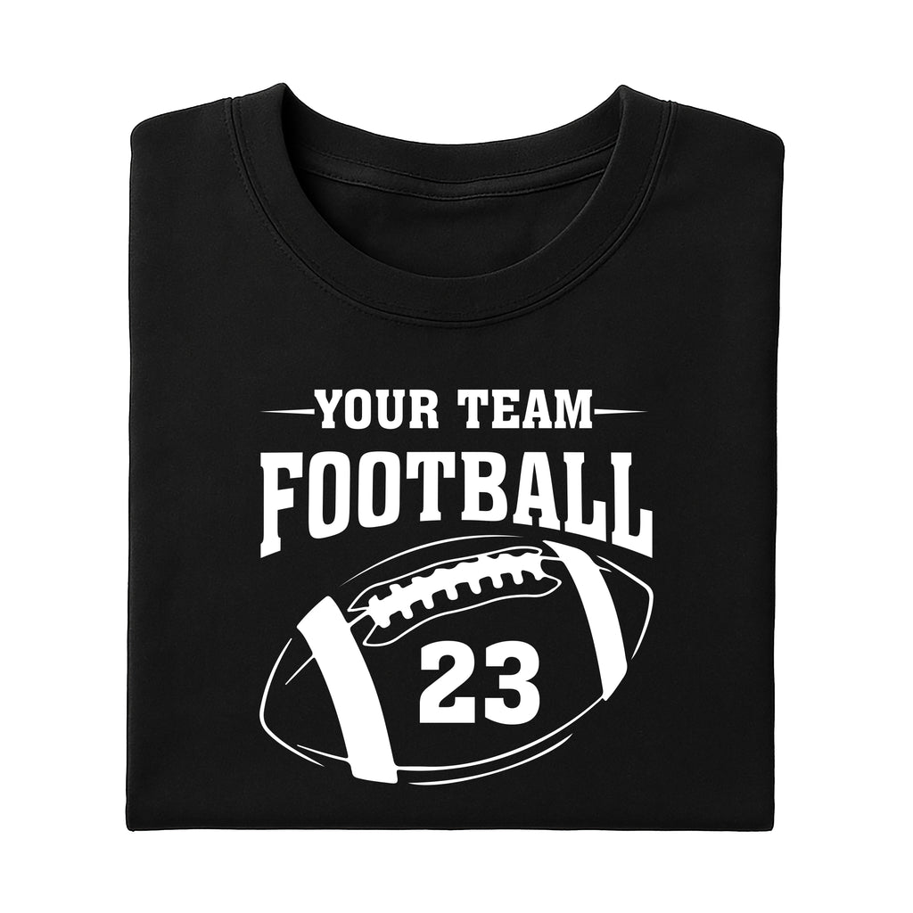 Custom Football Team Name and Number Shirt, Personalized Game Day Football Tee