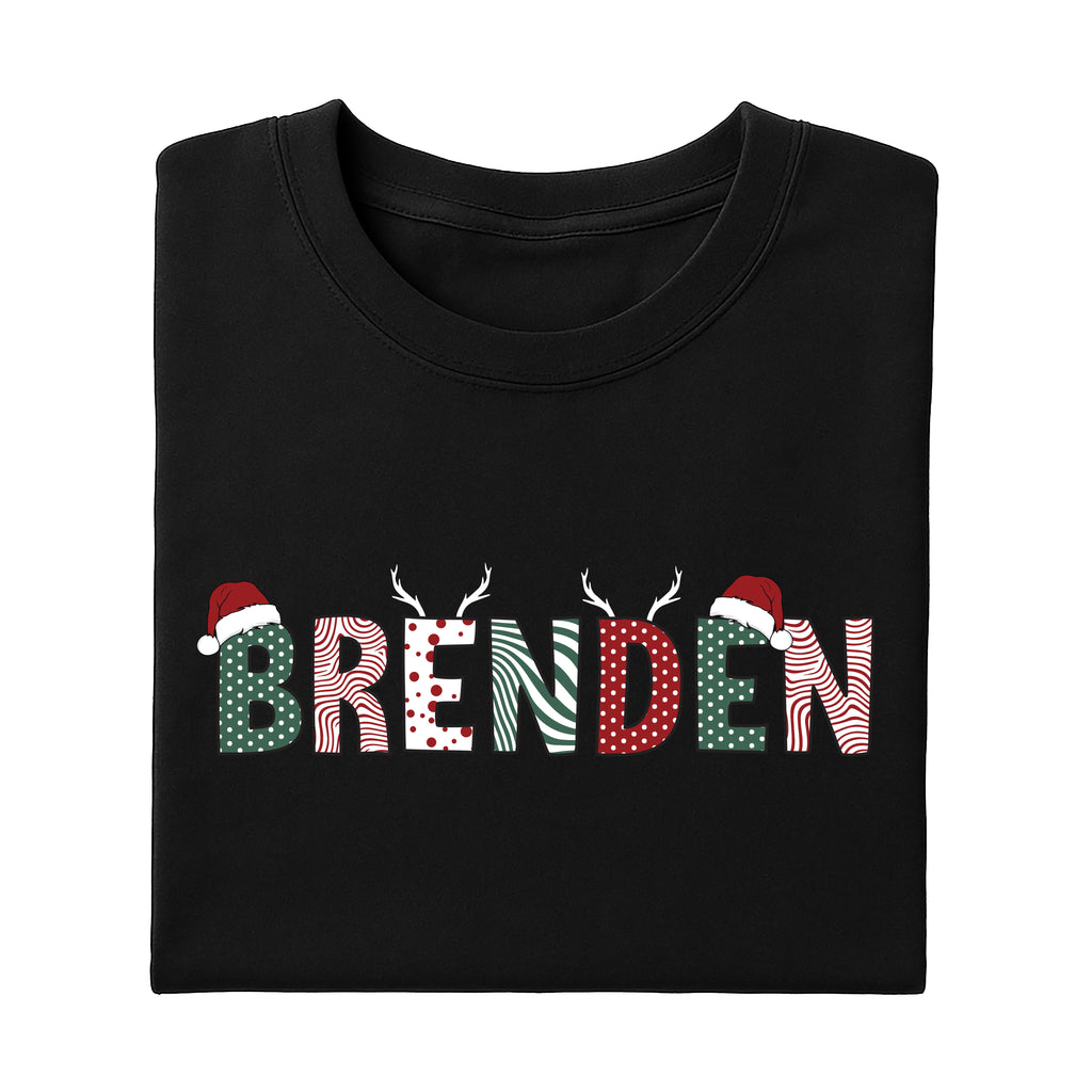 Custom Name Christmas Shirt, Family Crew Matching Shirt, Personalized Christmas Tee