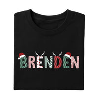 Custom Name Christmas Shirt, Family Crew Matching Shirt, Personalized Christmas Tee