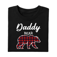 Custom Matching Christmas Bear Shirt, Bear Family Shirt, Personalized Buffalo Plaid Tee