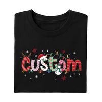 Personalized Christmas Shirt, Christmas Name Shirt, Custom Alphabet Christmas Tee