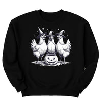 Chicken Witches Funny Halloween Sweatshirt, Vintage Chicken Witch Sweatshirt
