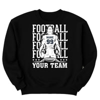 Football Team Sweatshirt, Custom Player Shirt, Football Mascot Sweatshirt