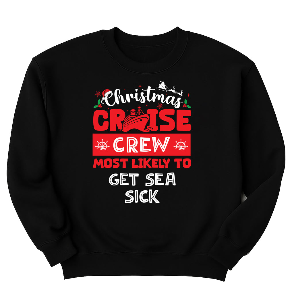 Custom Christmas Cruise Crew Sweatshirt, Holiday Vacation Shirt, Matching Family Cruise Sweatshirt