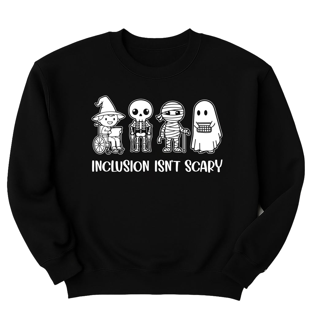 Inclusion Isn’t Scary Halloween Sweatshirt, SLP Halloween Shirt, Special Ed Teacher Sweatshirt