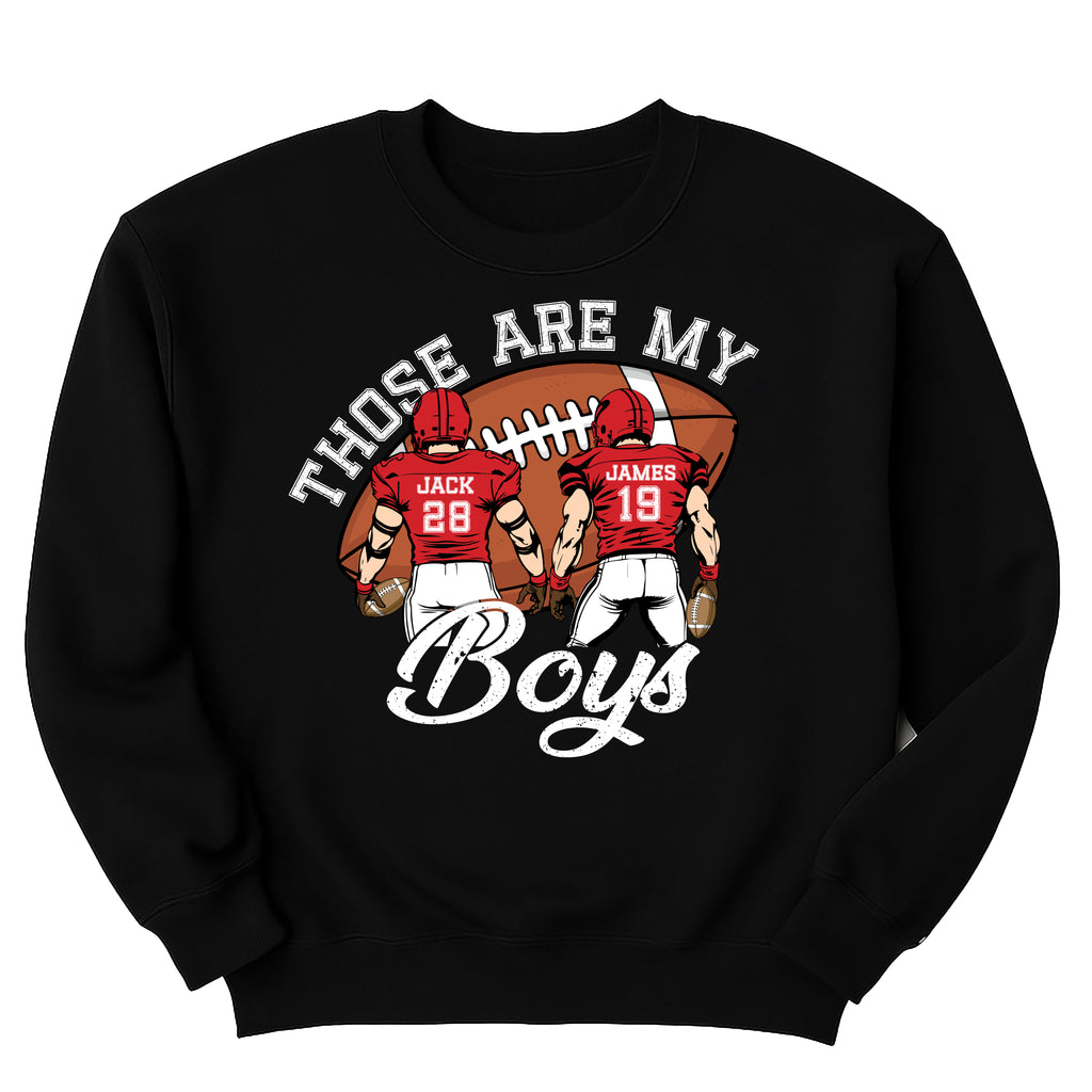 Custom Football Mom Sweatshirt, Football Jersey Number Shirt, Football Game Day Sweatshirt
