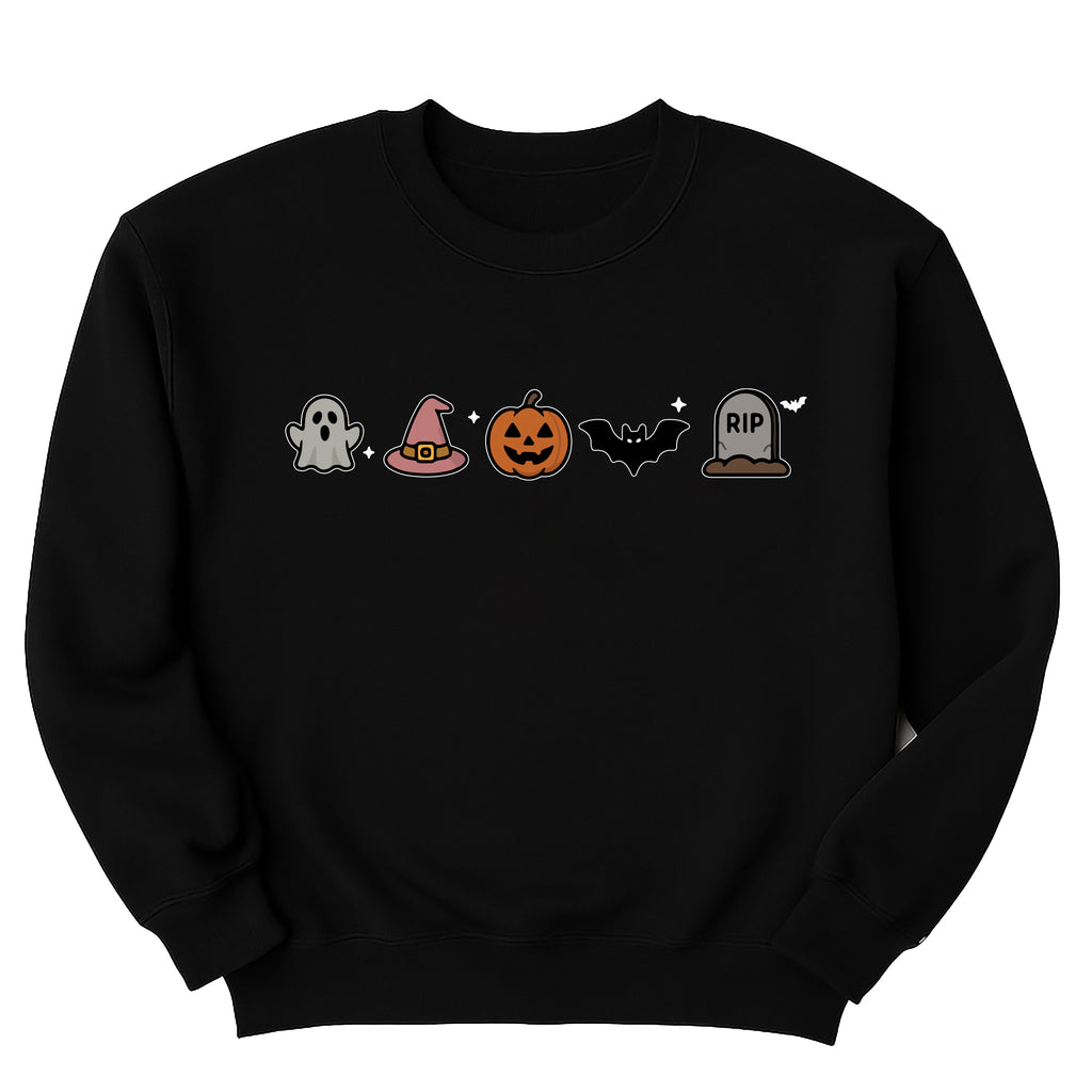 Cute Halloween Sweatshirt, Minimalist Halloween Shirt, Spooky Season Sweatshirt