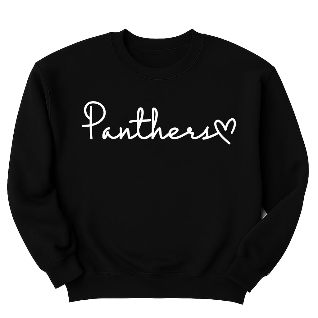 Custom Team Name with Heart Sweatshirt, School Spirit Wear Graphic Shirt, Personalized Football Team Sweatshirt