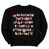 Teacher Valentine Sweatshirt, Valentine’s Day Alphabet Shirt, Kindergarten Teacher Sweatshirt