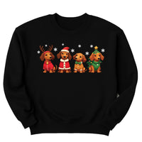 Dachshund Christmas Sweatshirt, Wiener Dog Holiday Shirt, Cute Christmas Dog Sweatshirt