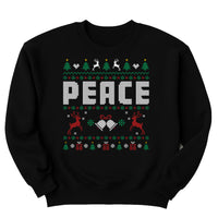 Christmas Couple Sweatshirt, Couples Ugly Christmas Shirt, Come in Peace Matching Christmas Sweatshirt