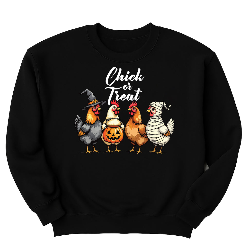 Chick Or Treat Sweatshirt, Halloween Chicken Tee, Funny Fall Sweatshirt