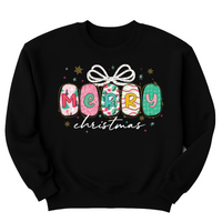 Preppy Merry Christmas Sweatshirt, Christmas Family Shirt, Christmas Gift Sweatshirt
