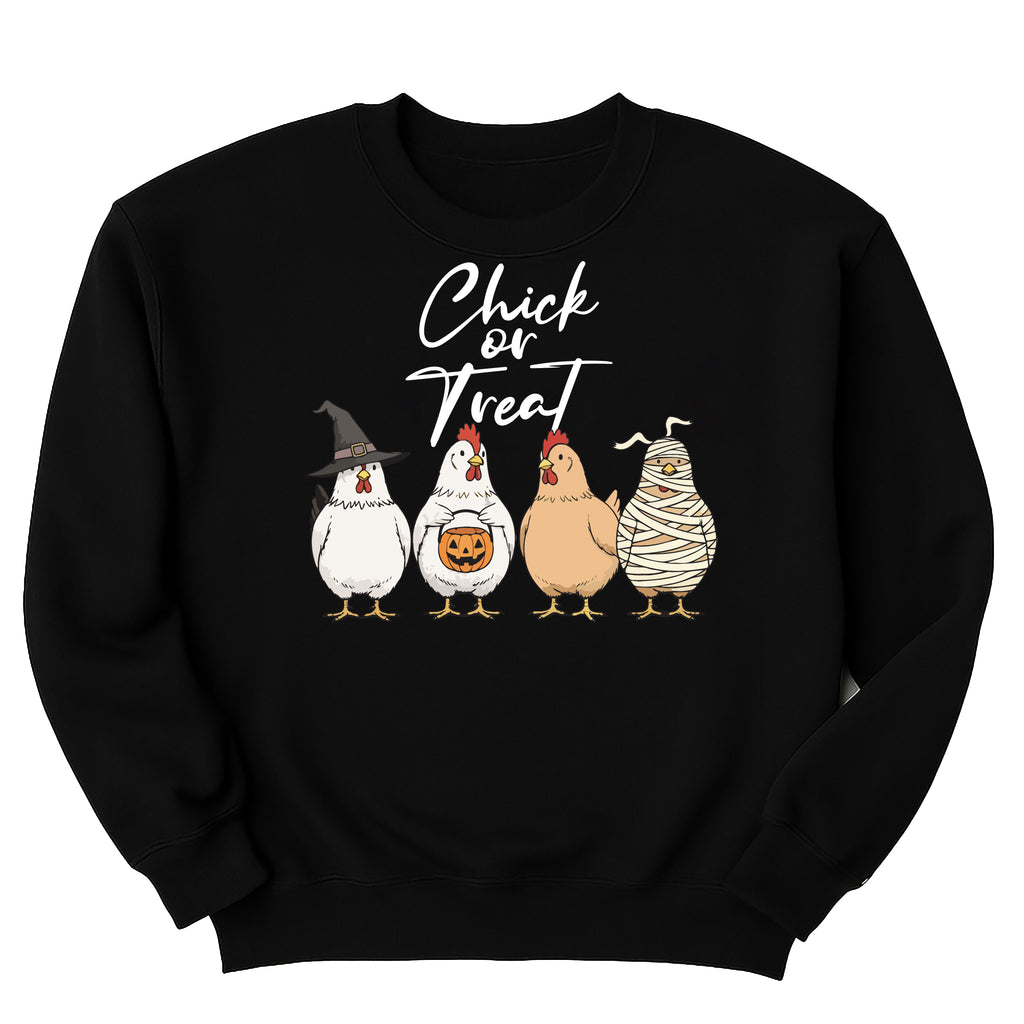 Chick Or Treat Sweatshirt, Halloween Chicken Tee, Funny Fall Sweatshirt